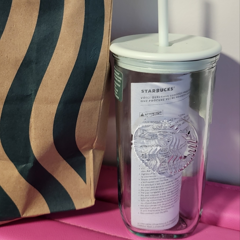 Starbucks triangle cold cup mint